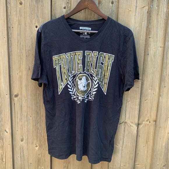 True Religion BIG LOGO T Shirt Large - Picture 1 of 3